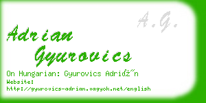 adrian gyurovics business card